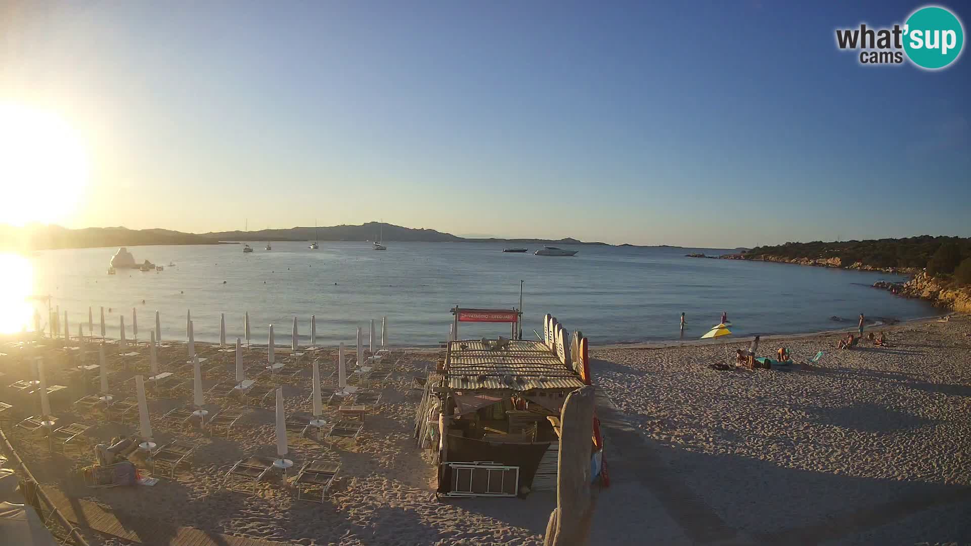 Live Cala Sabina plage – webcam Golfo Aranci – Sardaigne