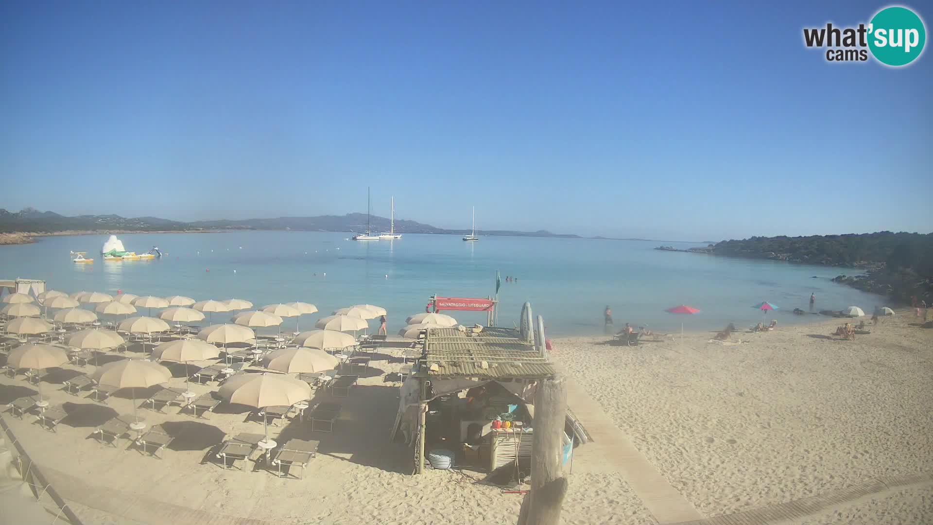 U živo plaža Cala Sabina – web kamera Golfo Aranci – Sardinija