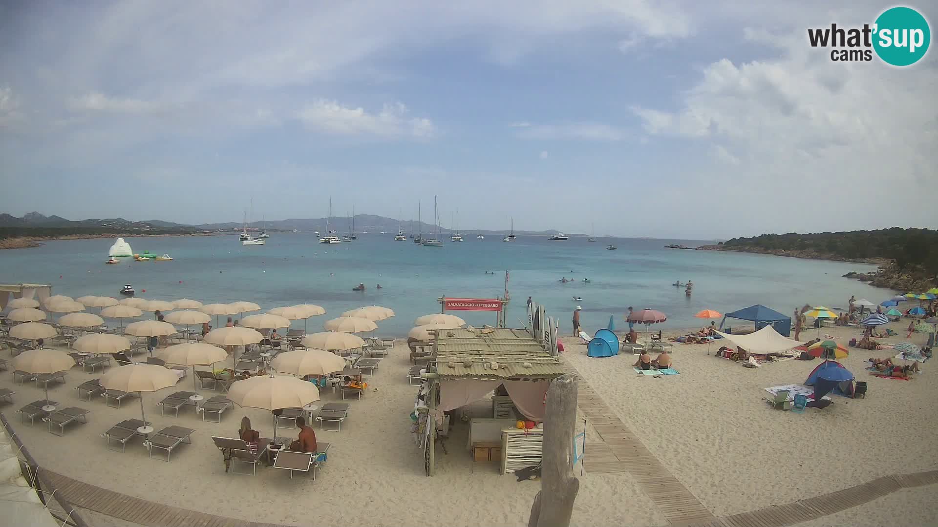 U živo plaža Cala Sabina – web kamera Golfo Aranci – Sardinija
