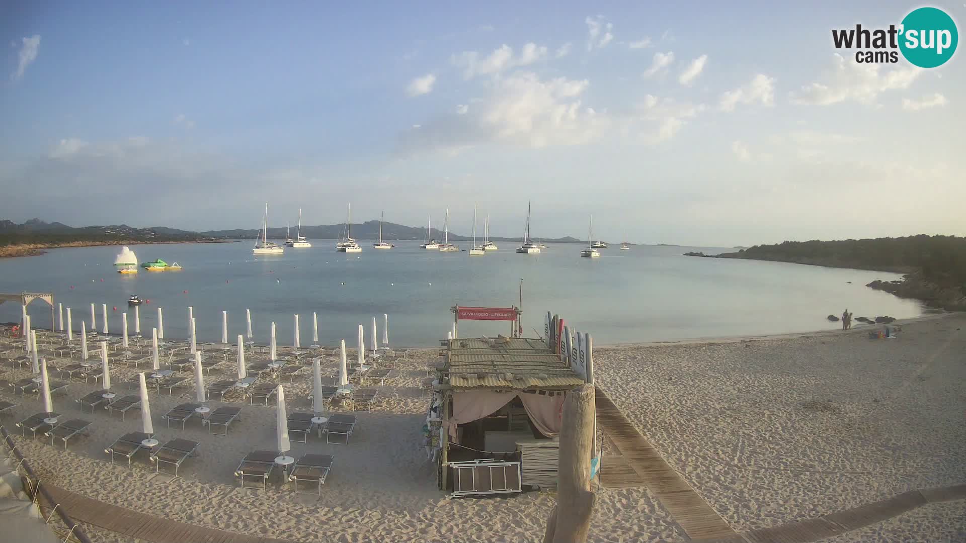 Live Cala Sabina plage – webcam Golfo Aranci – Sardaigne