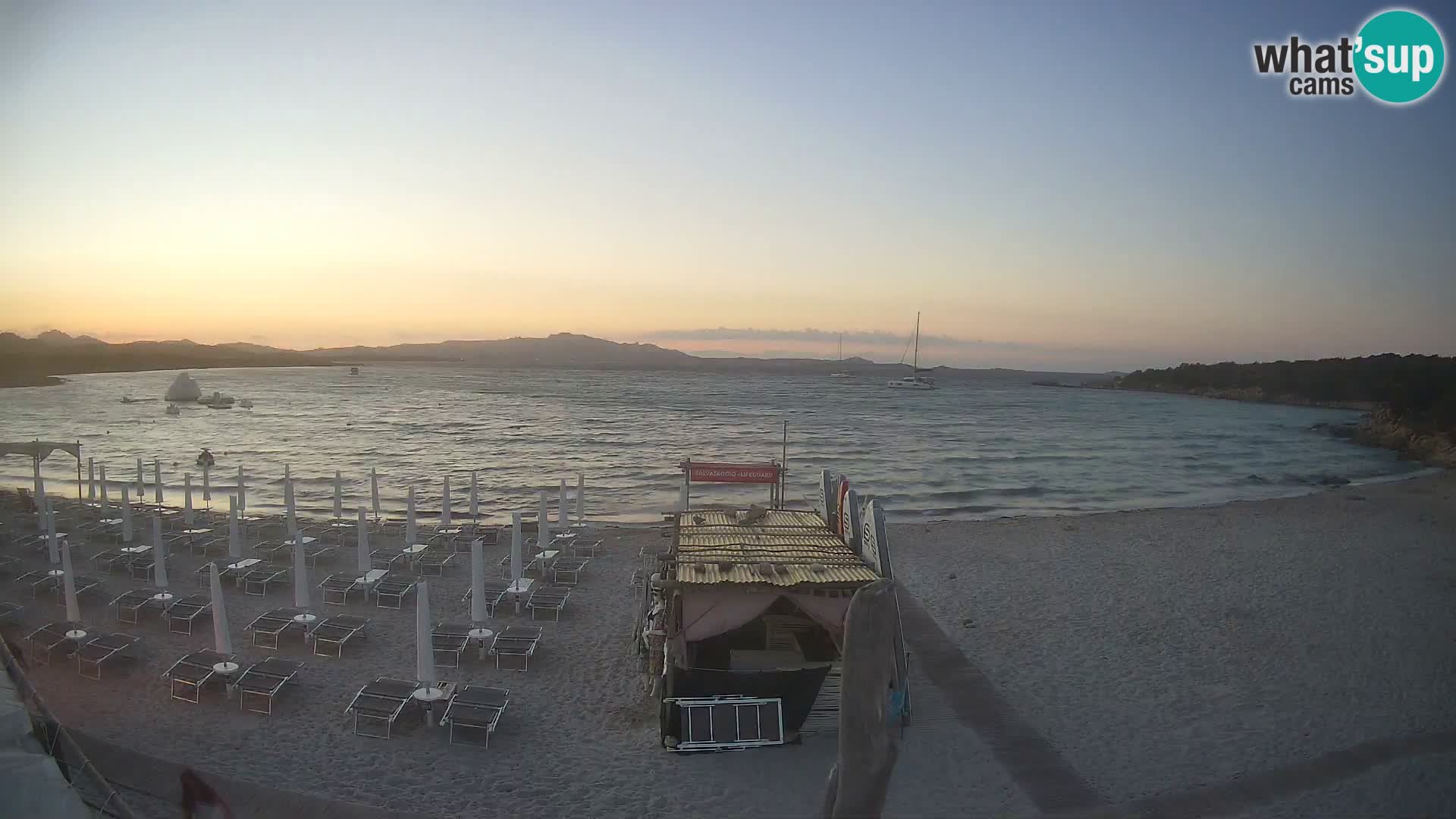 Live Cala Sabina plage – webcam Golfo Aranci – Sardaigne