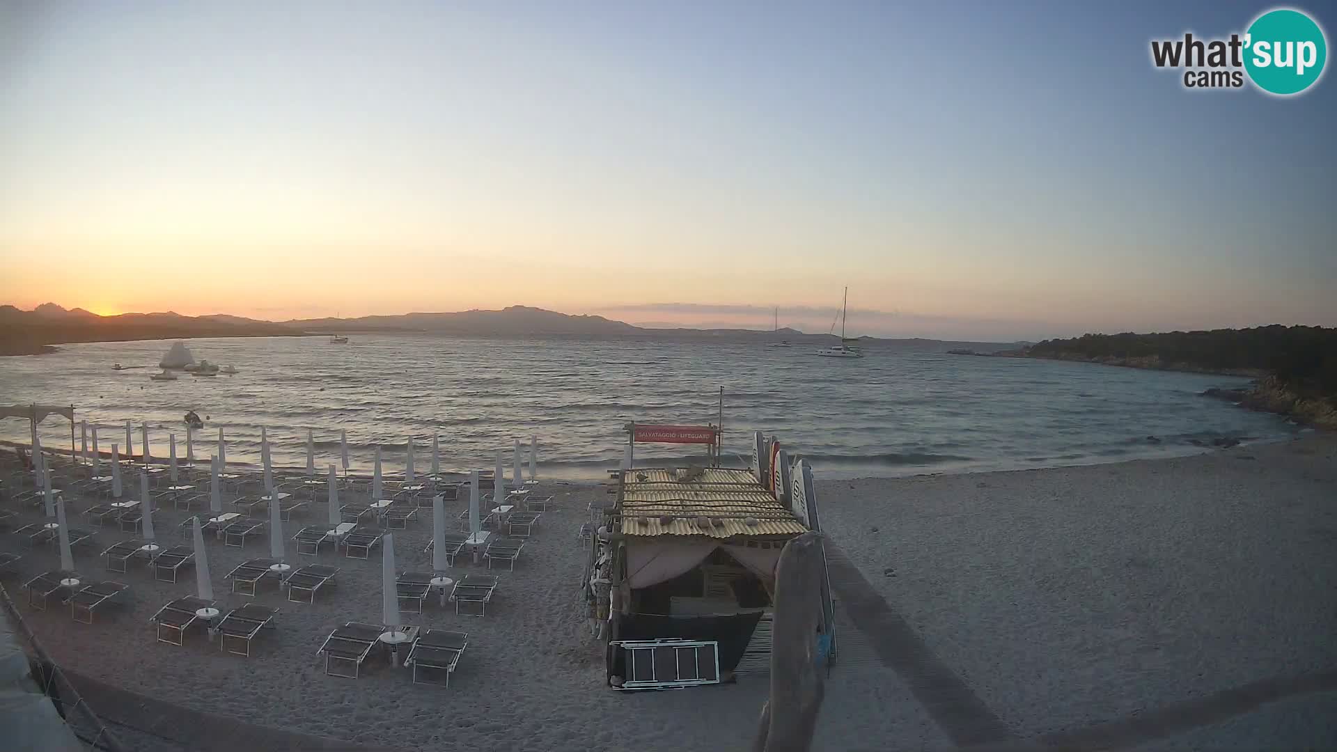 Live Cala Sabina plage – webcam Golfo Aranci – Sardaigne