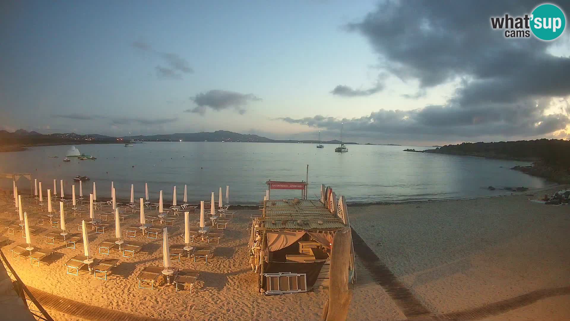 Live Cala Sabina plage – webcam Golfo Aranci – Sardaigne