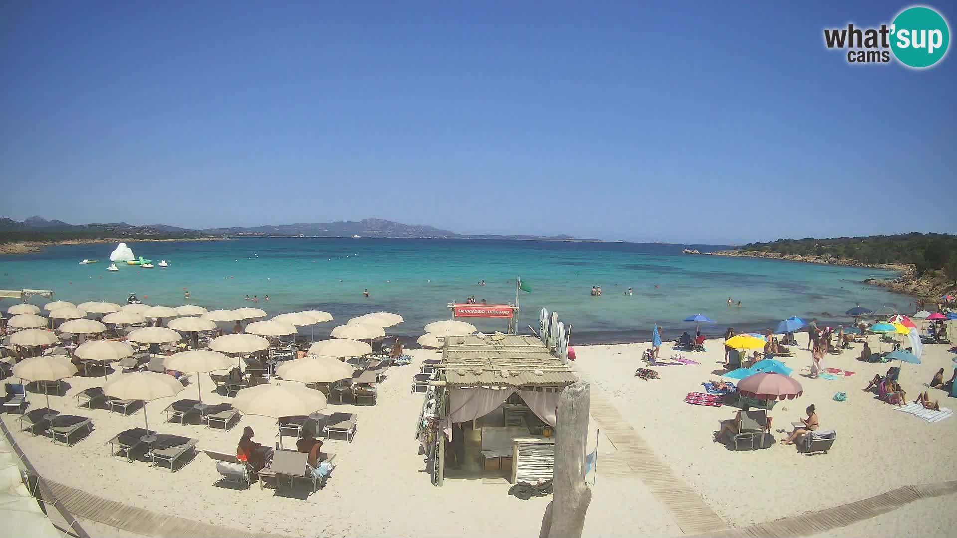 U živo plaža Cala Sabina – web kamera Golfo Aranci – Sardinija