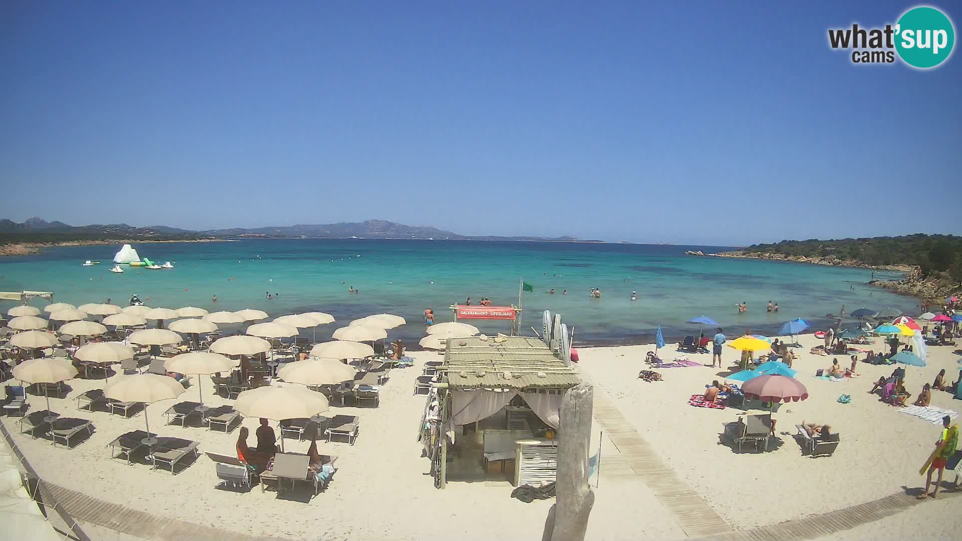 U živo plaža Cala Sabina – web kamera Golfo Aranci – Sardinija