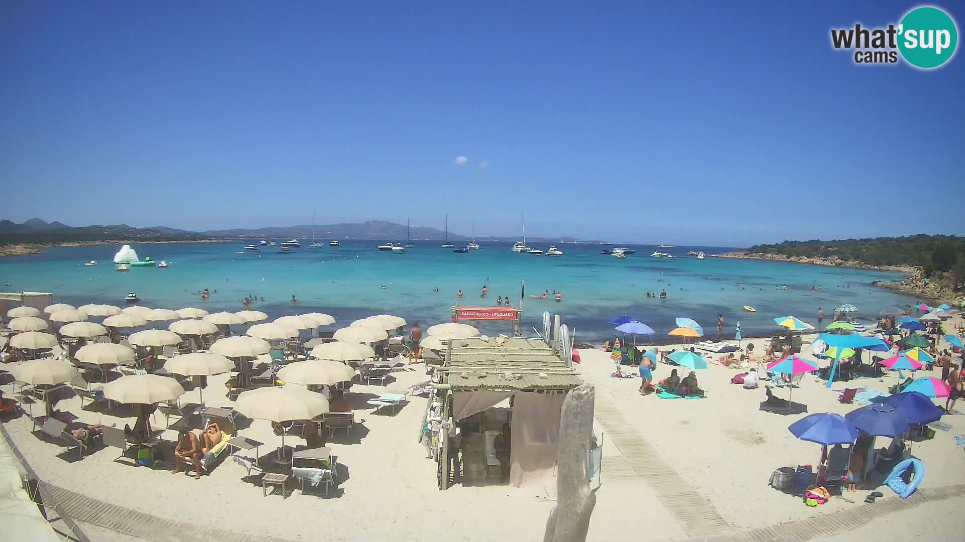 U živo plaža Cala Sabina – web kamera Golfo Aranci – Sardinija