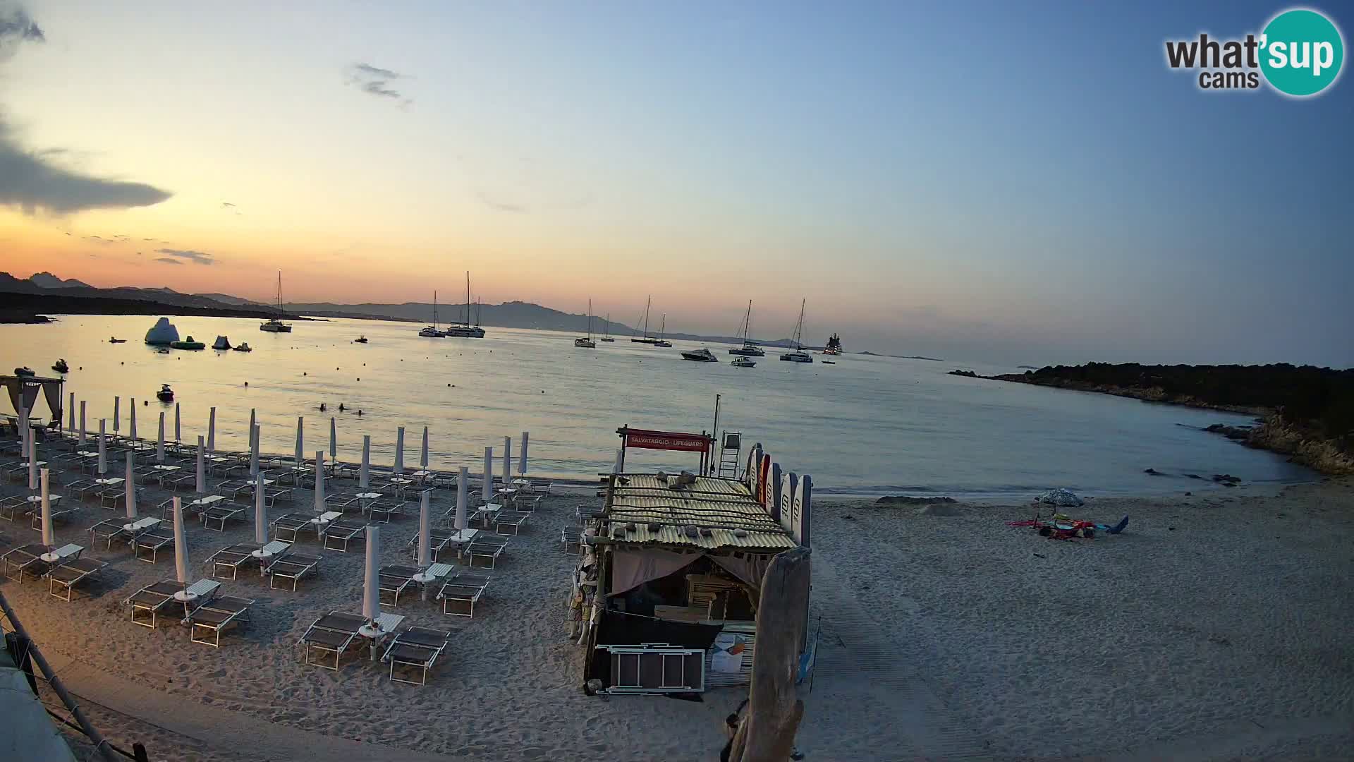 U živo plaža Cala Sabina – web kamera Golfo Aranci – Sardinija