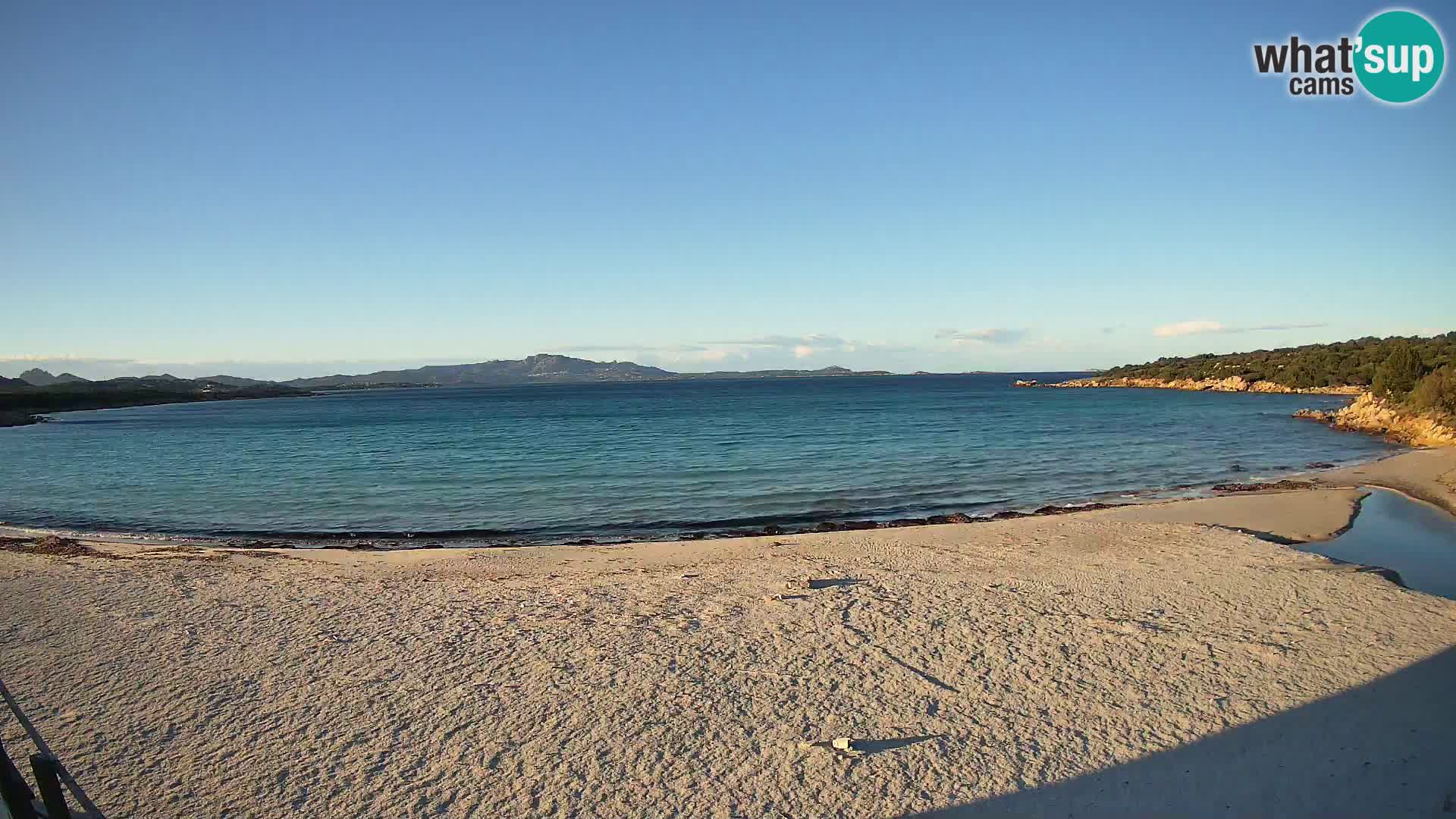 Live Cala Sabina plage – webcam Golfo Aranci – Sardaigne