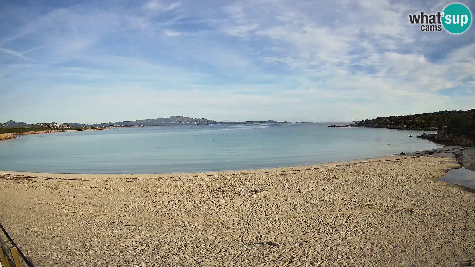 U živo plaža Cala Sabina – web kamera Golfo Aranci – Sardinija