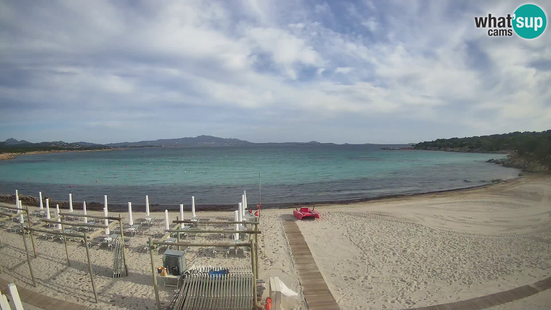 U živo plaža Cala Sabina – web kamera Golfo Aranci – Sardinija