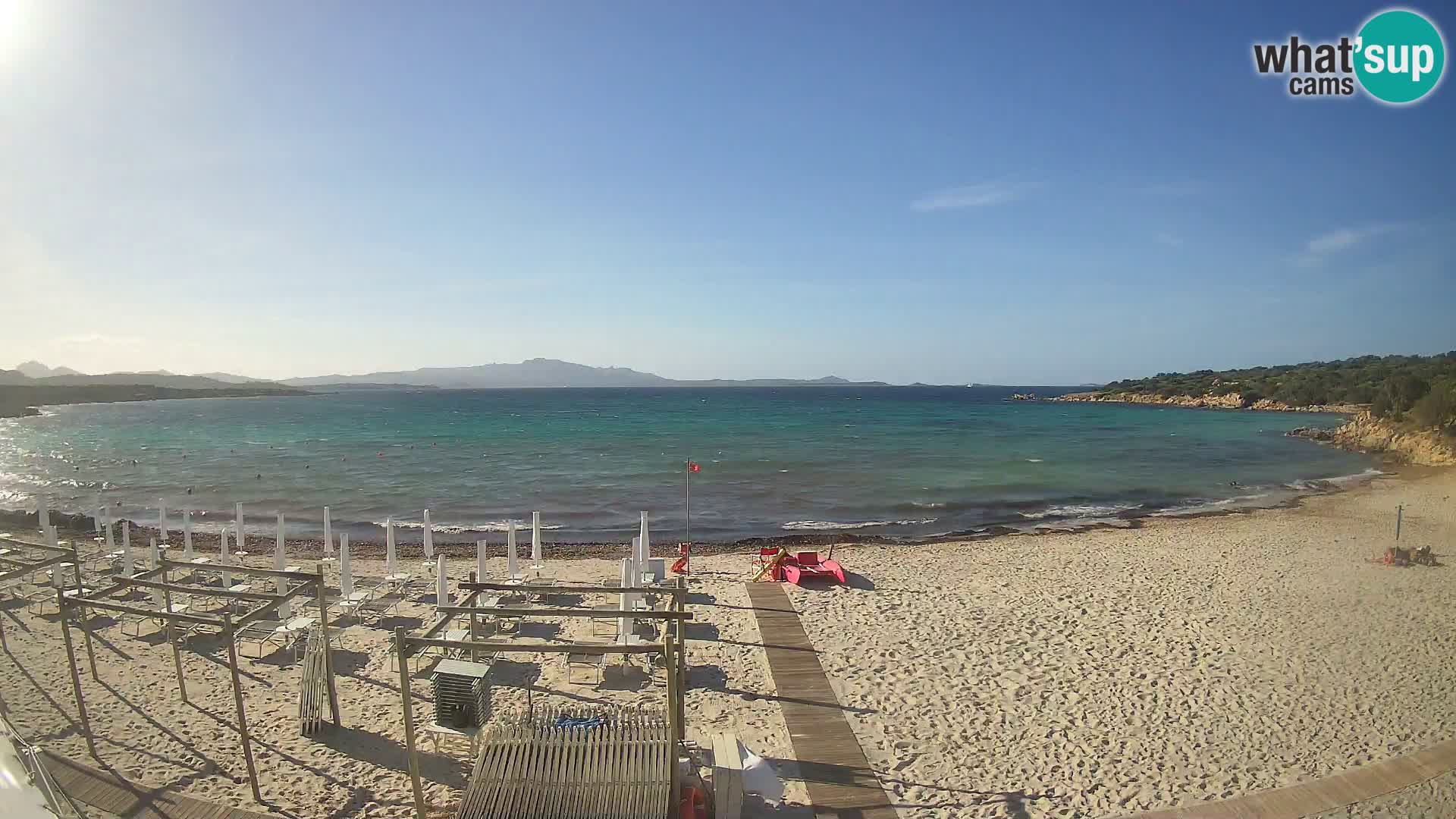 Live Cala Sabina plage – webcam Golfo Aranci – Sardaigne