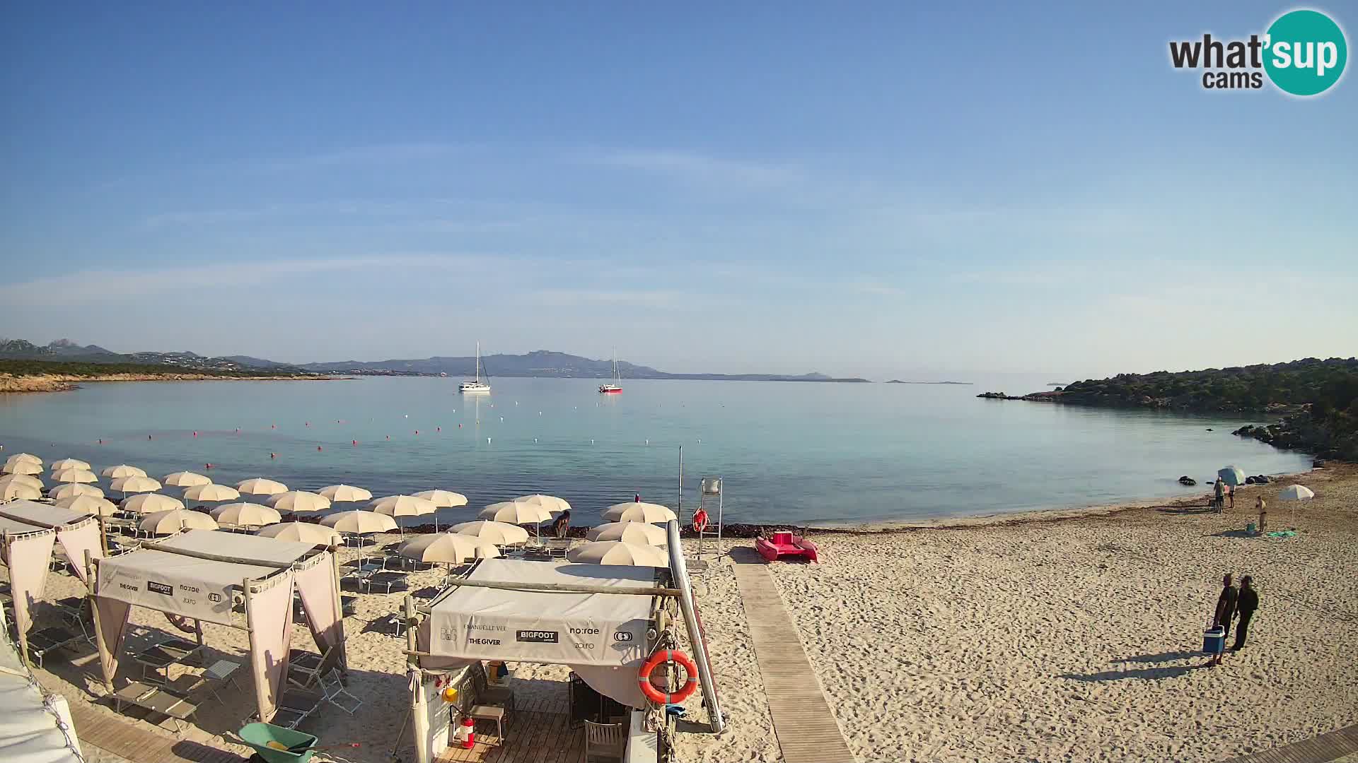 Live Cala Sabina plage – webcam Golfo Aranci – Sardaigne