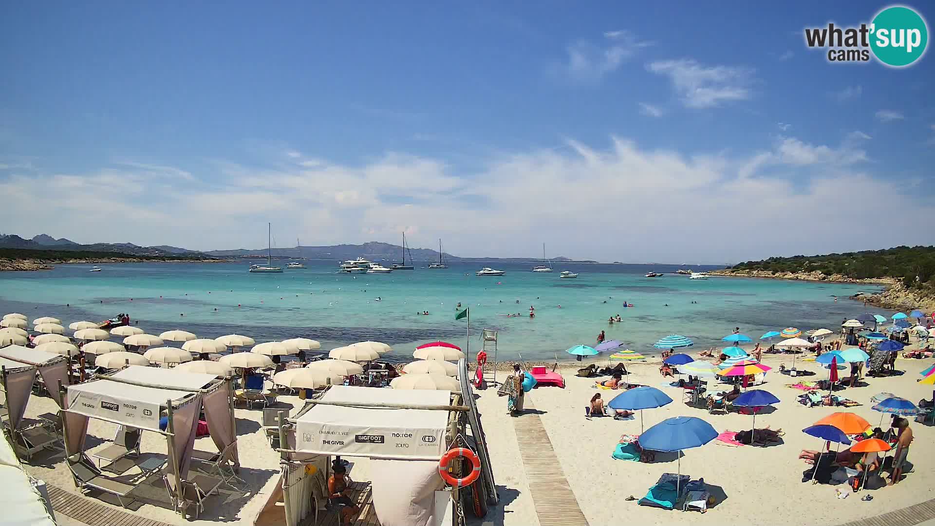 U živo plaža Cala Sabina – web kamera Golfo Aranci – Sardinija