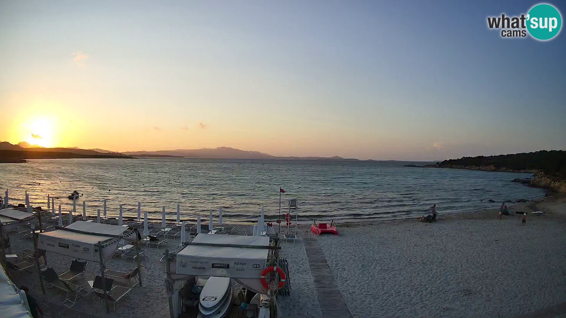 Live Cala Sabina plage – webcam Golfo Aranci – Sardaigne