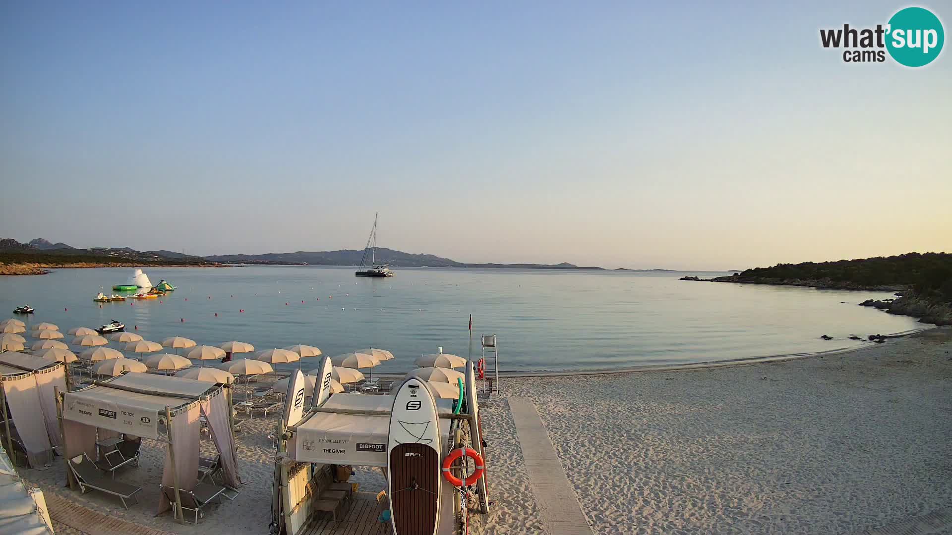 U živo plaža Cala Sabina – web kamera Golfo Aranci – Sardinija
