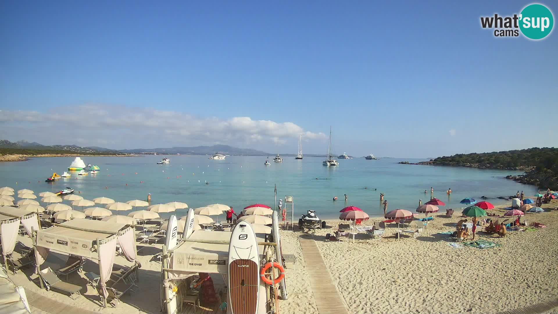 Live Cala Sabina plage – webcam Golfo Aranci – Sardaigne