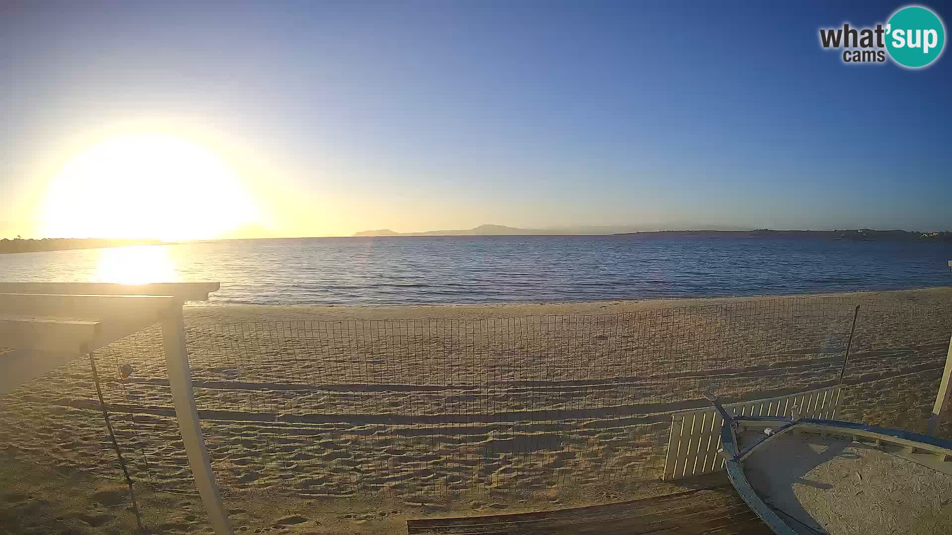 Spiaggia Bianca webcam – Golfo Aranci – Sardinia