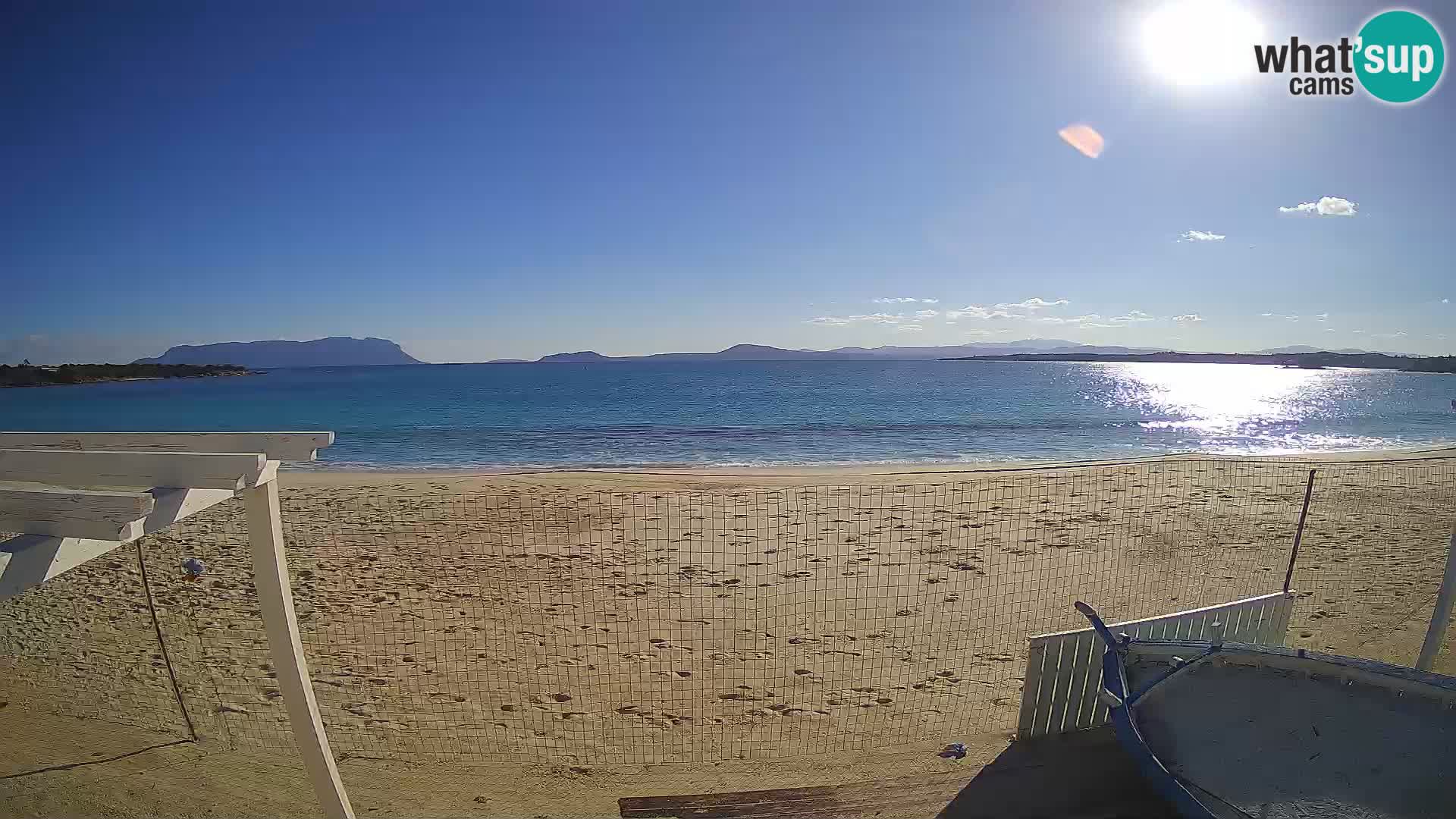 Spiaggia Bianca webcam – Golfo Aranci – Sardinia