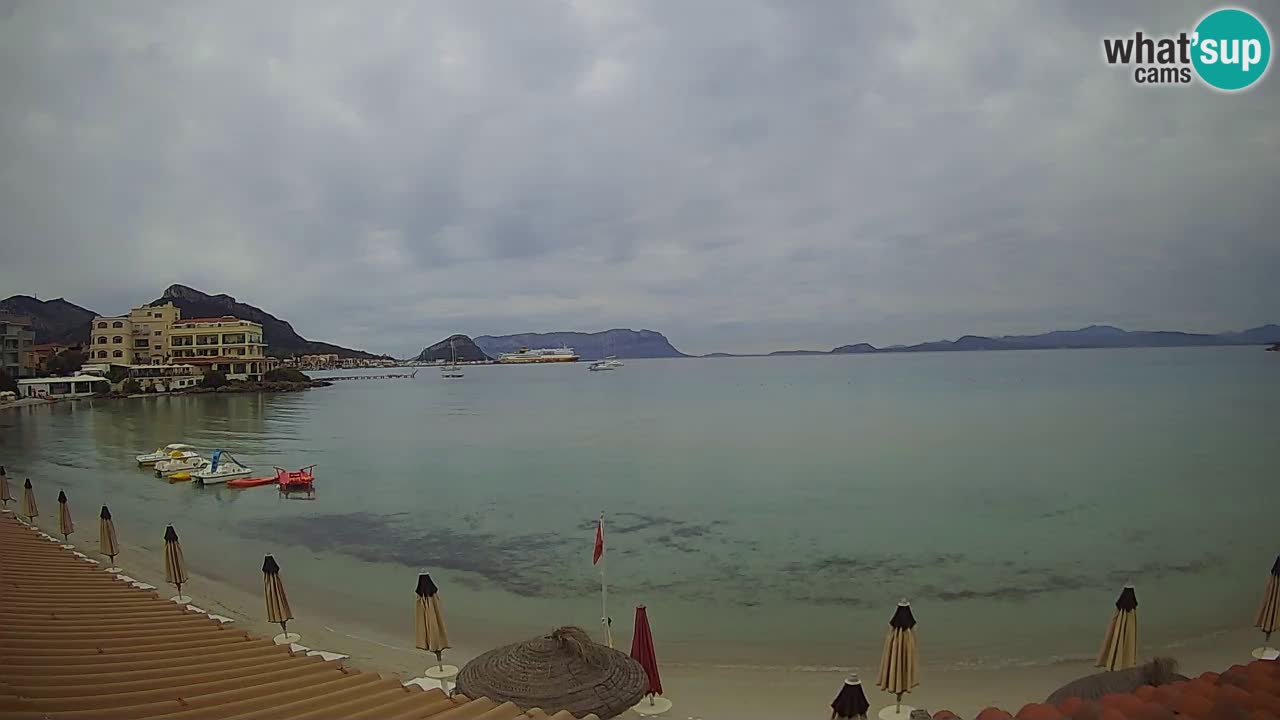 Webcam Terza Spiaggia Golfo Aranci – Vue en direct de la plage