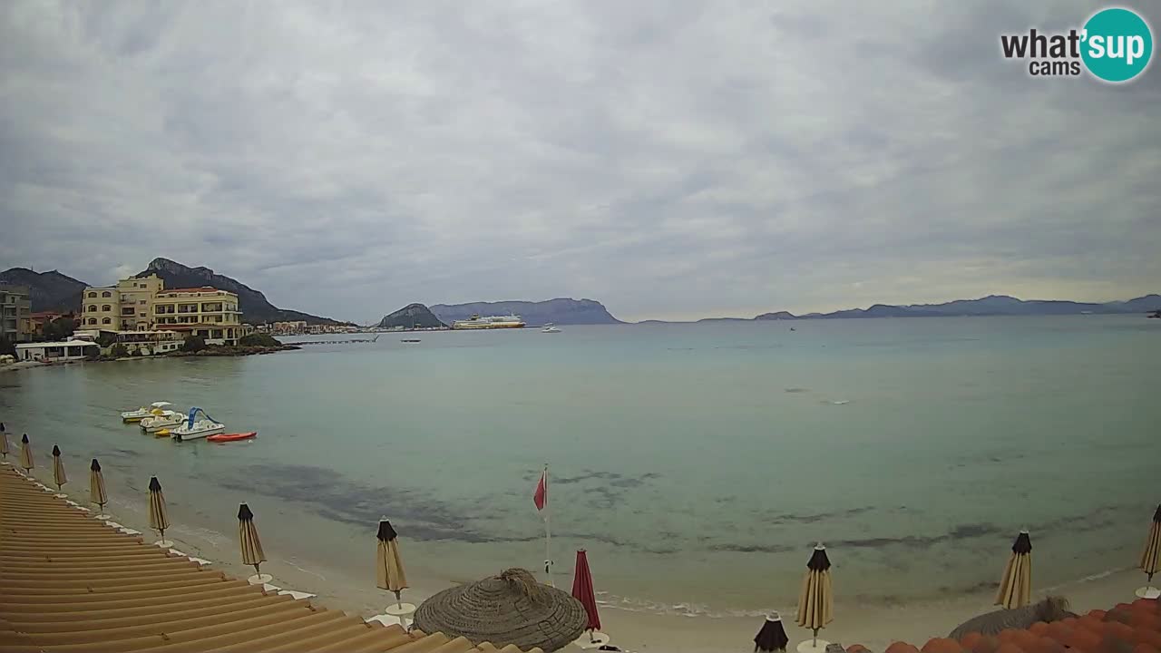 Webcam Terza Spiaggia Golfo Aranci – Vue en direct de la plage