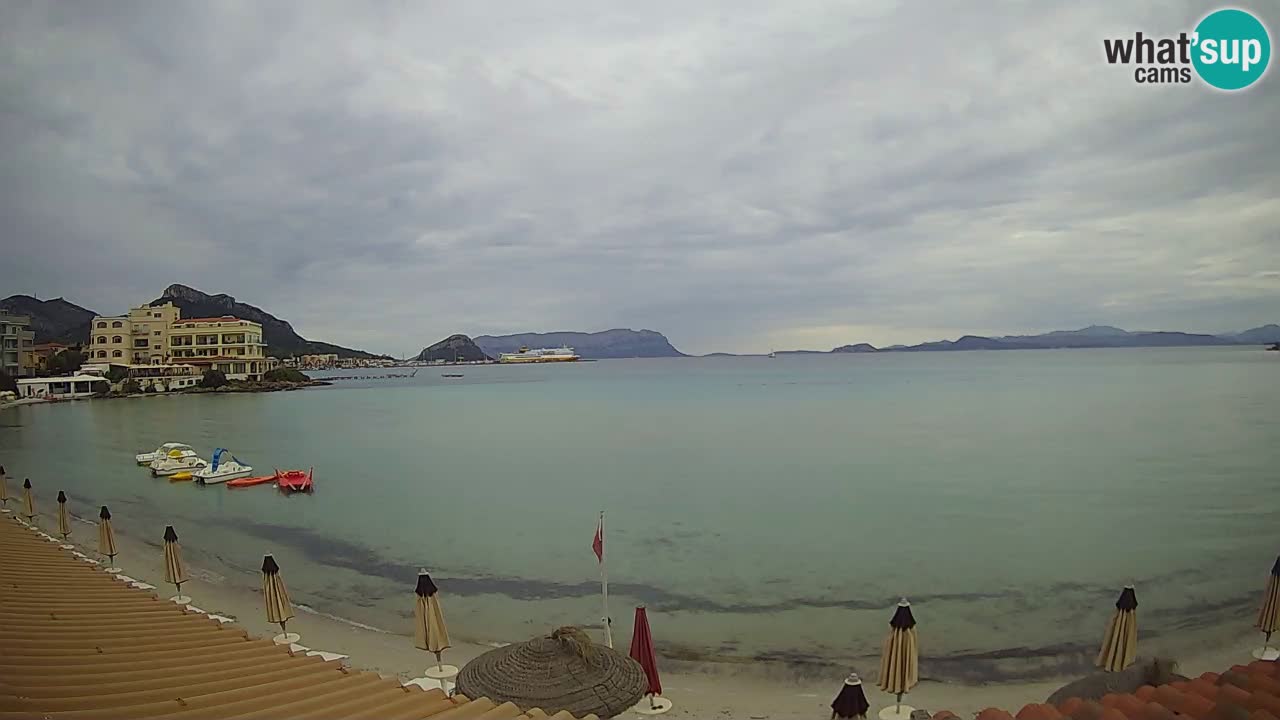 Webcam Terza Spiaggia Golfo Aranci – Vue en direct de la plage