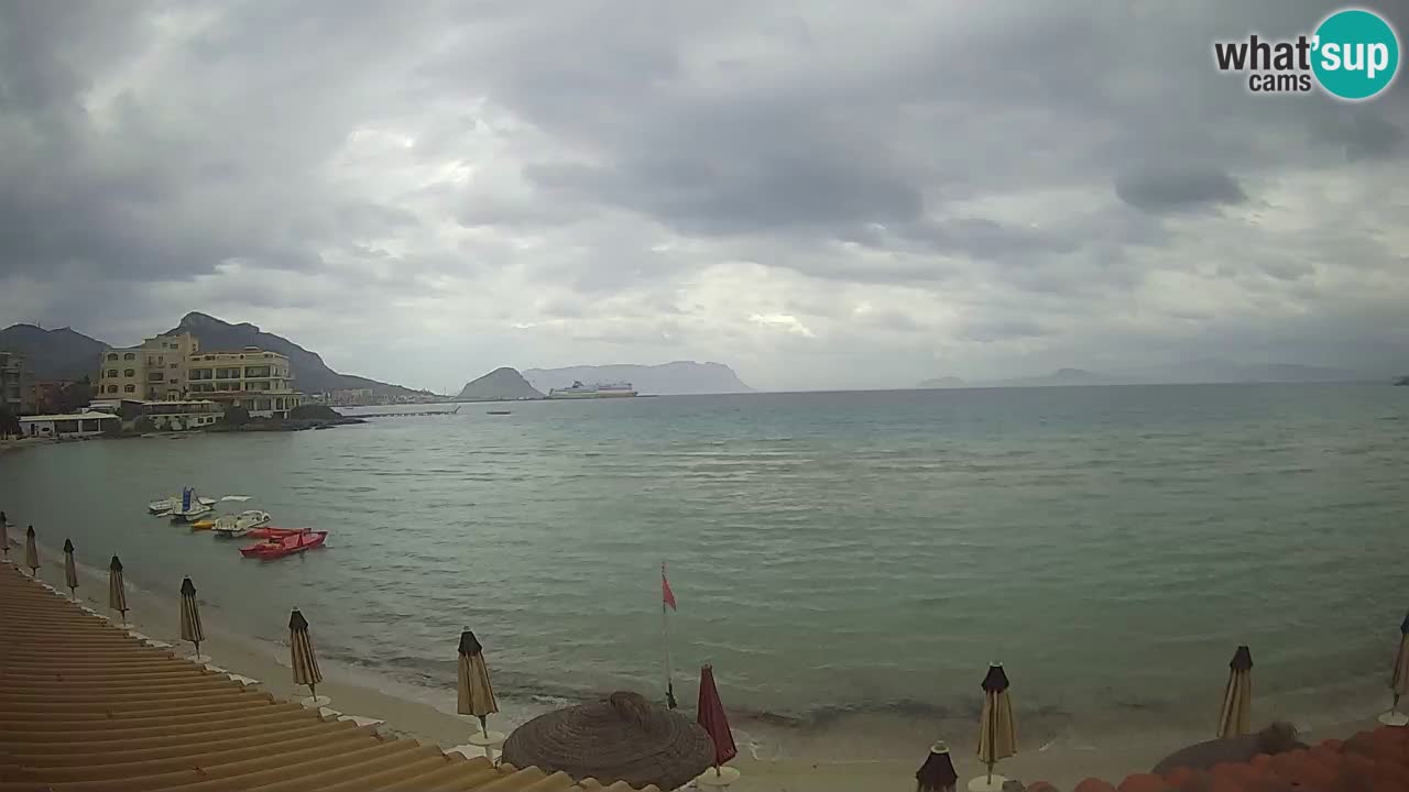 Webcam Terza Spiaggia Golfo Aranci – Vue en direct de la plage
