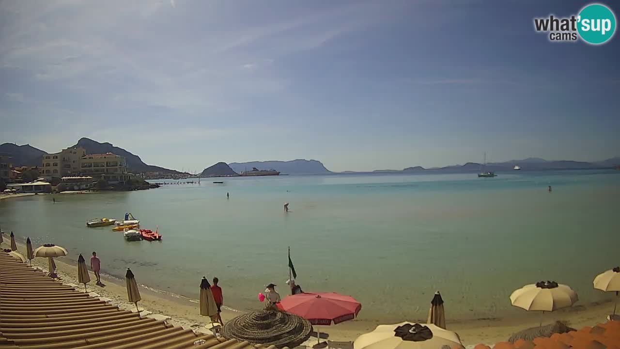 Webcam Terza Spiaggia Golfo Aranci – Vue en direct de la plage