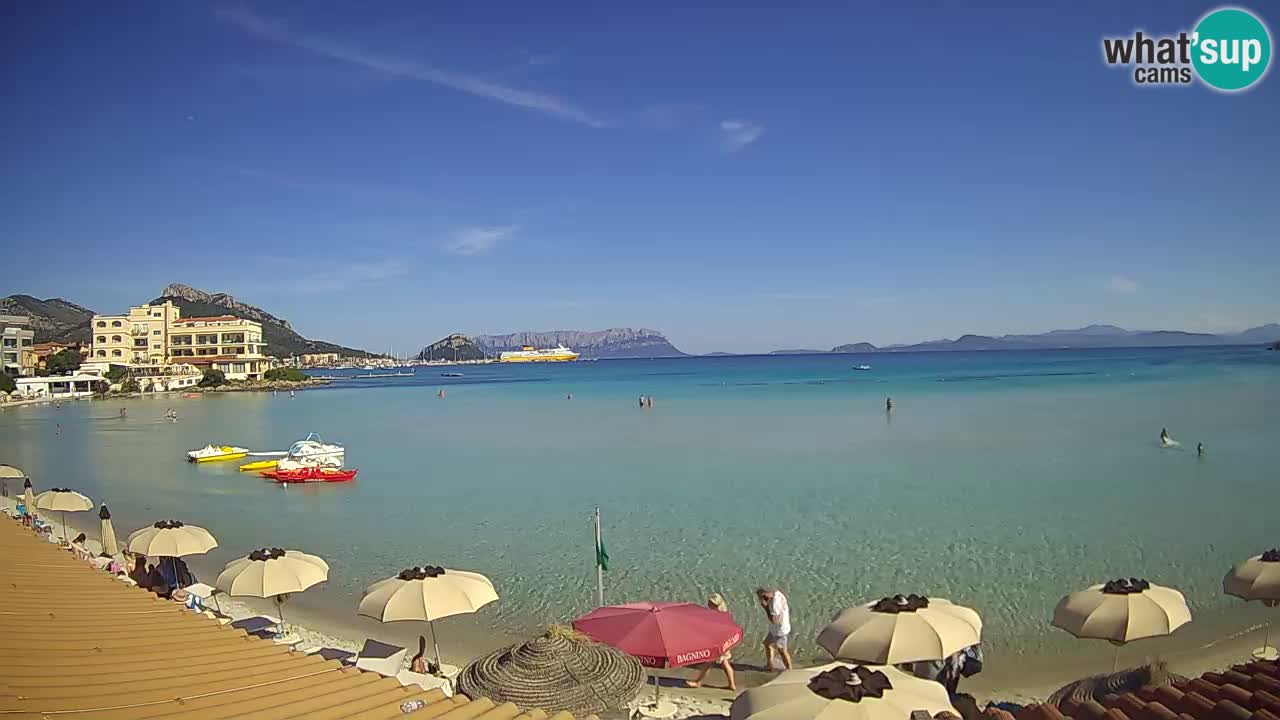 Webcam Terza Spiaggia Golfo Aranci – Vue en direct de la plage