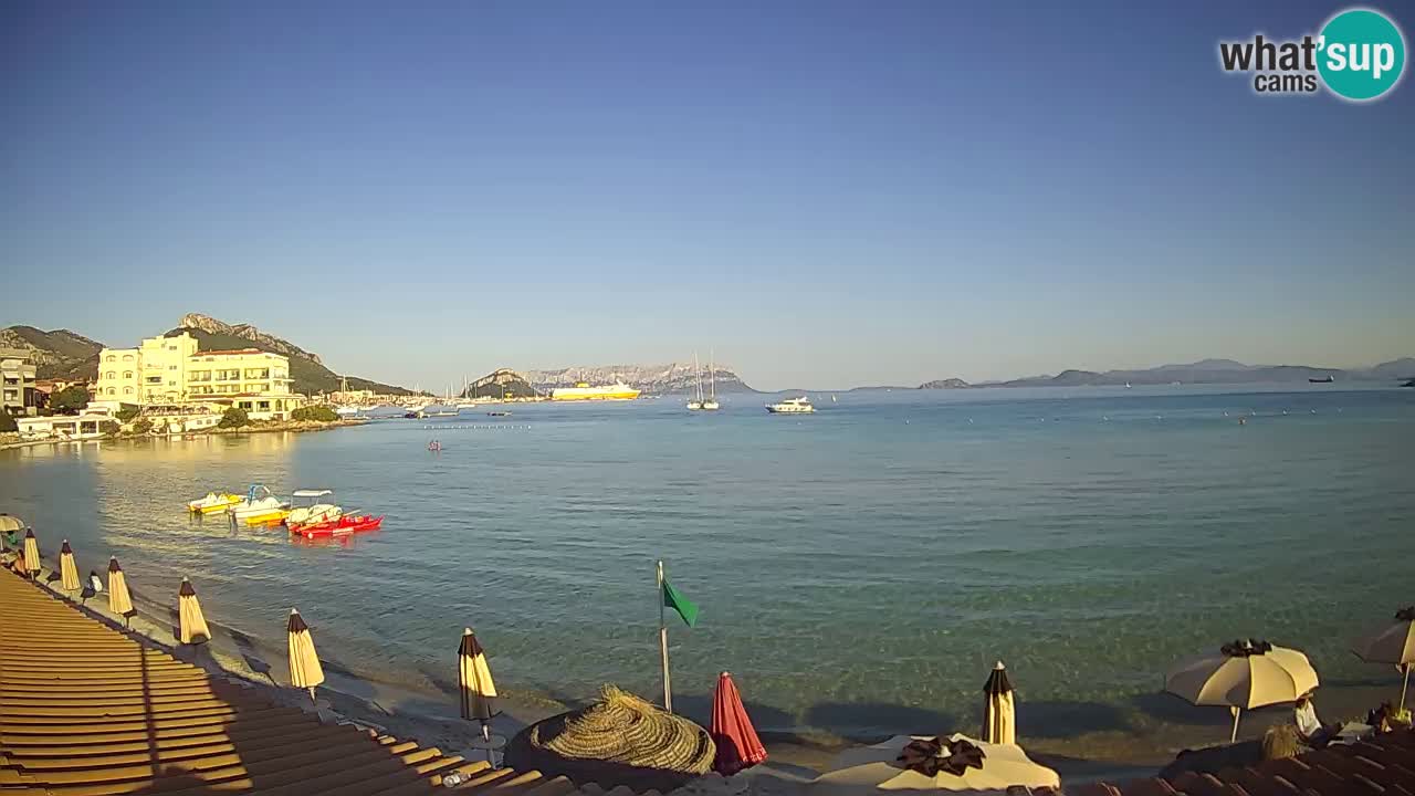 Webcam Terza Spiaggia Golfo Aranci – Liveblick auf den Strand