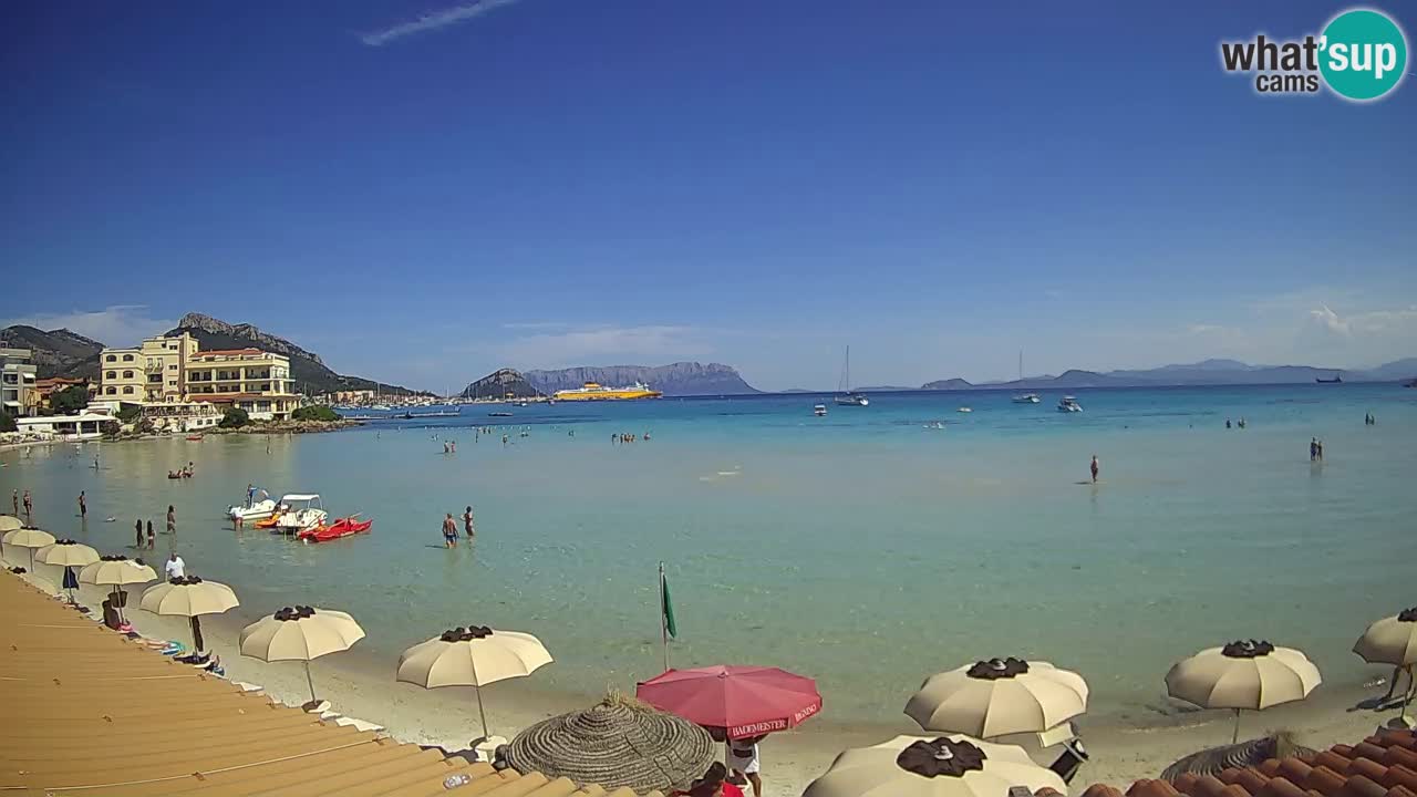 Webcam Terza Spiaggia Golfo Aranci – Vue en direct de la plage