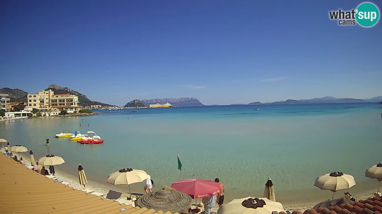 Webcam Terza Spiaggia Golfo Aranci – Liveblick auf den Strand