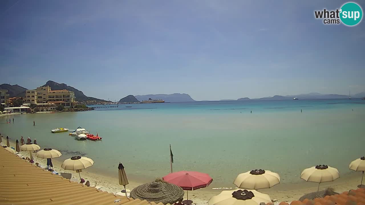Webcam Terza Spiaggia Golfo Aranci – Vue en direct de la plage
