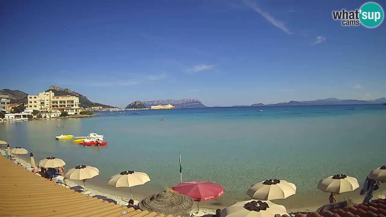 Webcam Terza Spiaggia Golfo Aranci – Liveblick auf den Strand
