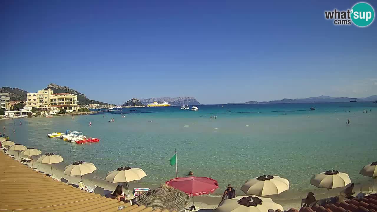 Webcam Terza Spiaggia Golfo Aranci – Liveblick auf den Strand