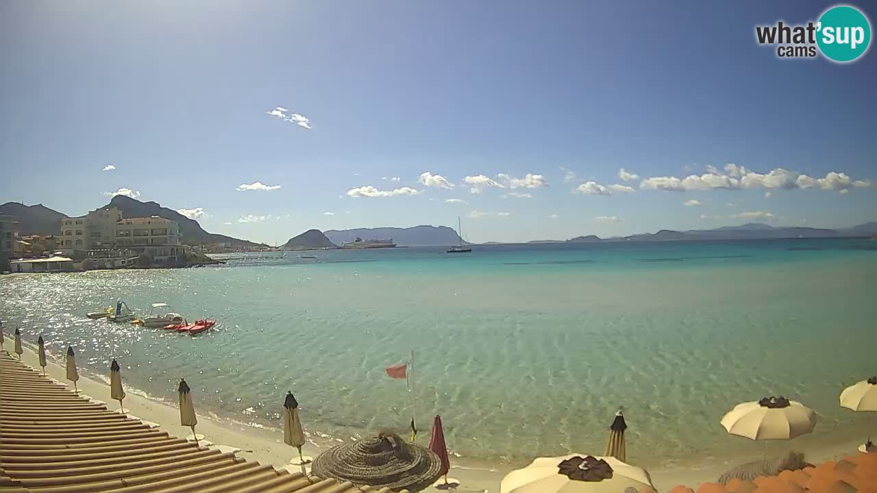 Webcam Terza Spiaggia Golfo Aranci – Vue en direct de la plage