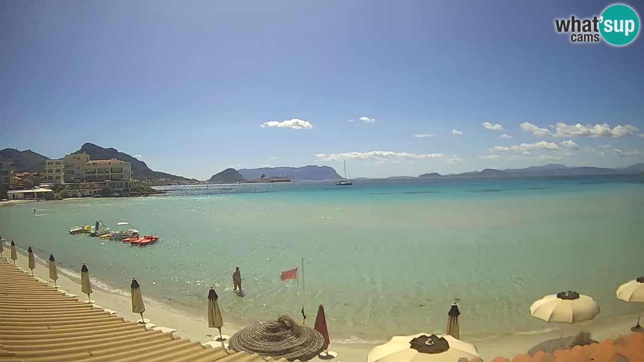 Webcam Terza Spiaggia Golfo Aranci – Vue en direct de la plage