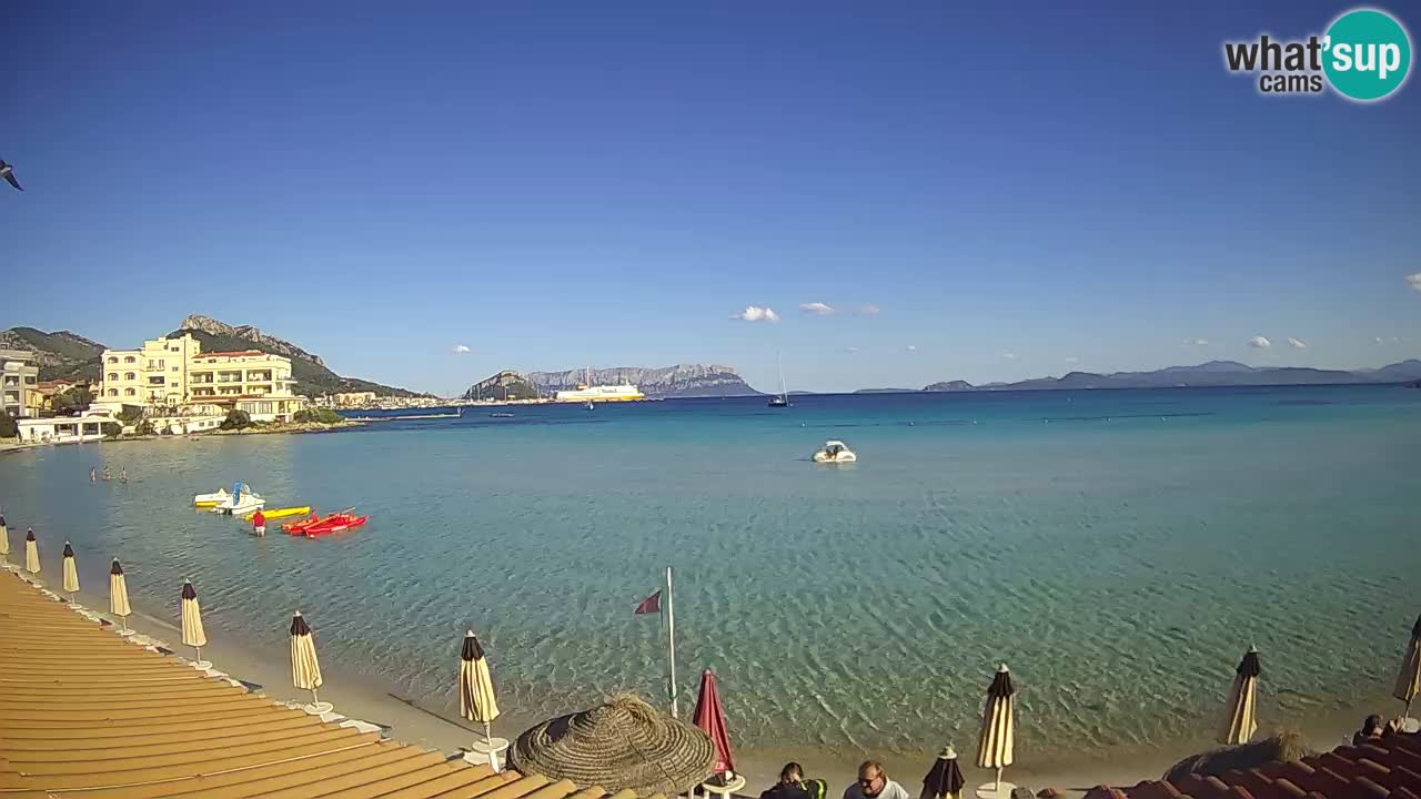 Webcam Terza Spiaggia Golfo Aranci – Liveblick auf den Strand