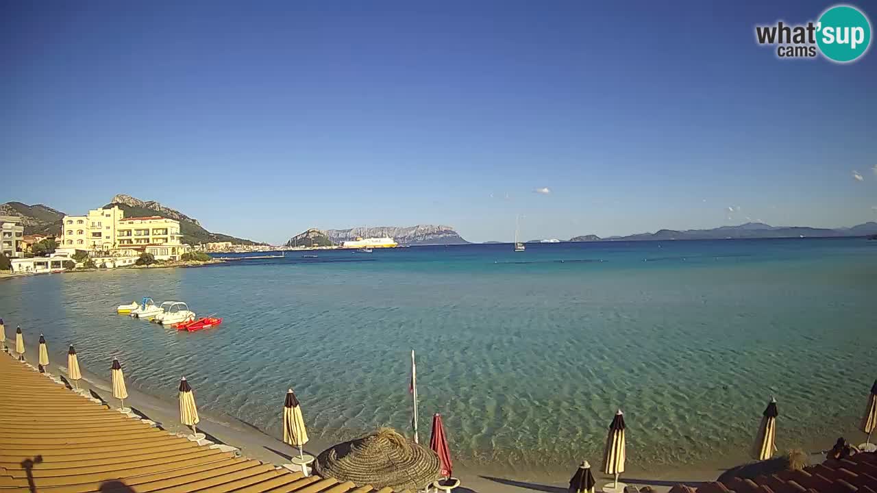 Webcam Terza Spiaggia Golfo Aranci – Liveblick auf den Strand
