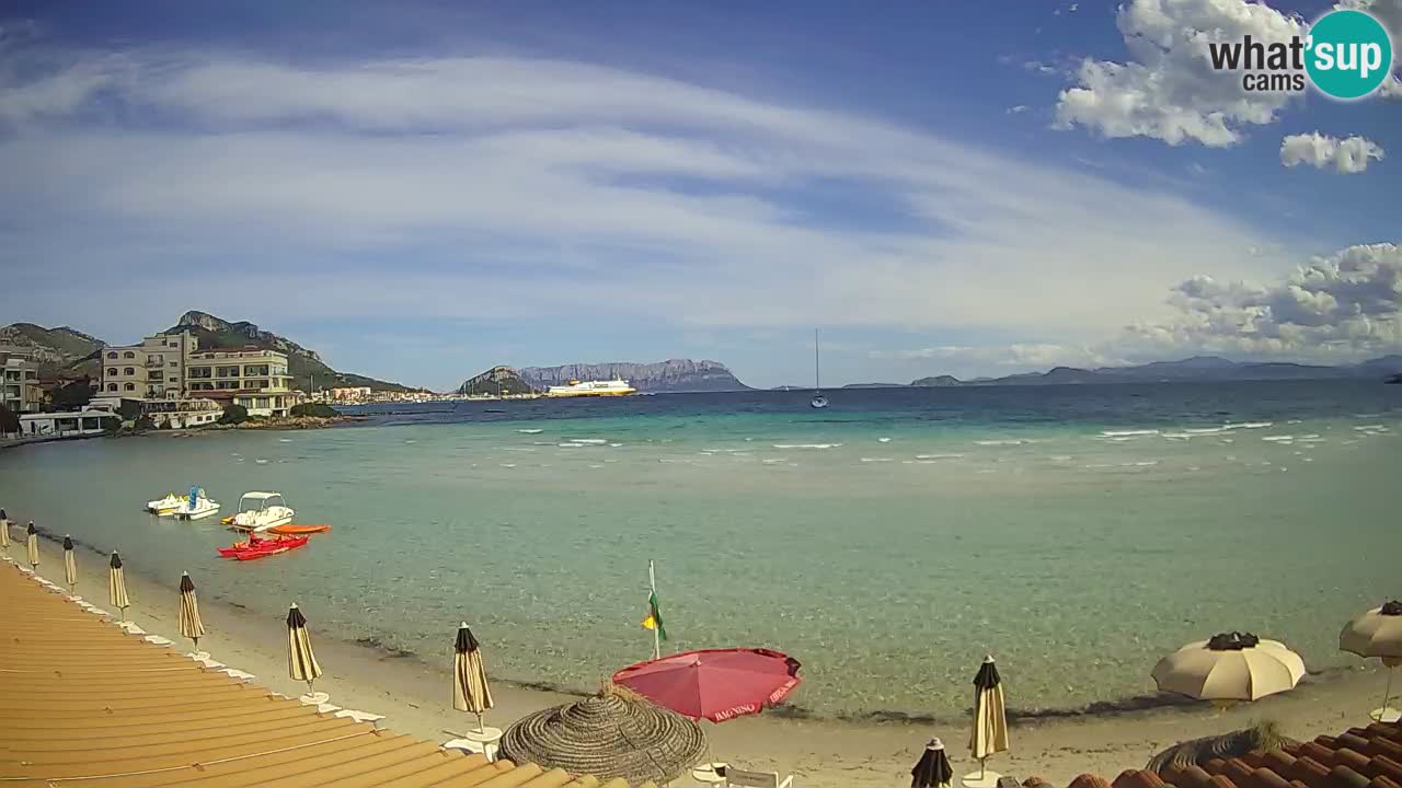 Webcam Terza Spiaggia Golfo Aranci – Vue en direct de la plage