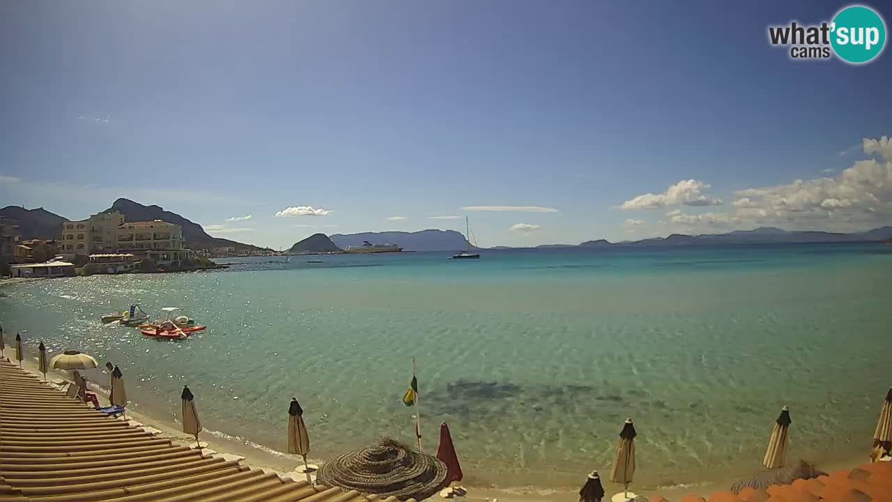 Webcam Terza Spiaggia Golfo Aranci – Vue en direct de la plage