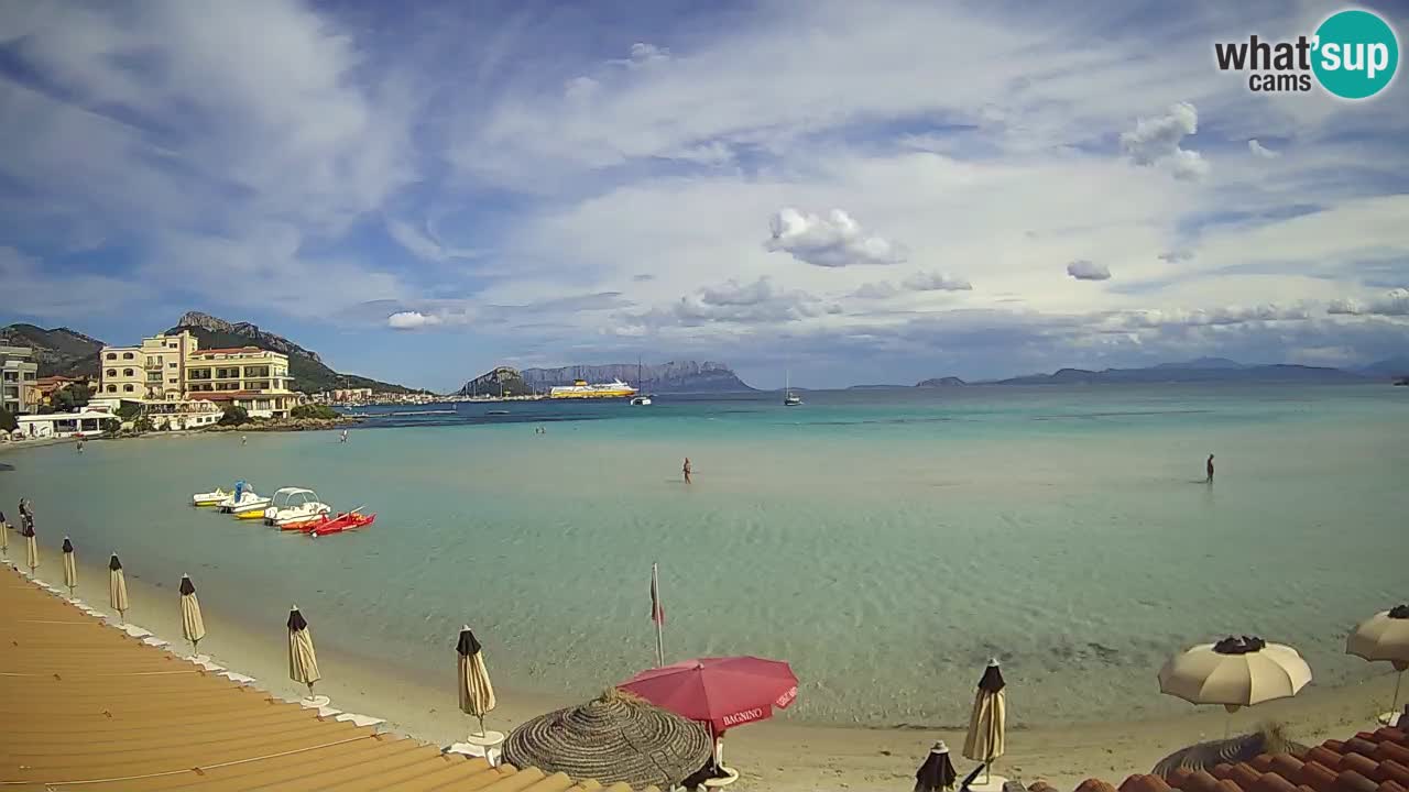 Webcam Terza Spiaggia Golfo Aranci – Vue en direct de la plage