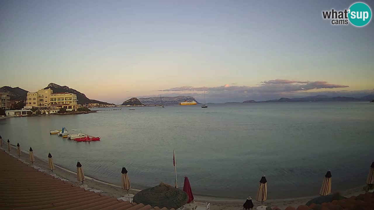 Webcam Terza Spiaggia Golfo Aranci – Vue en direct de la plage