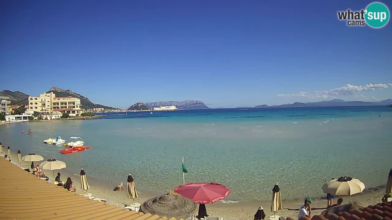 Webcam Terza Spiaggia Golfo Aranci – Liveblick auf den Strand