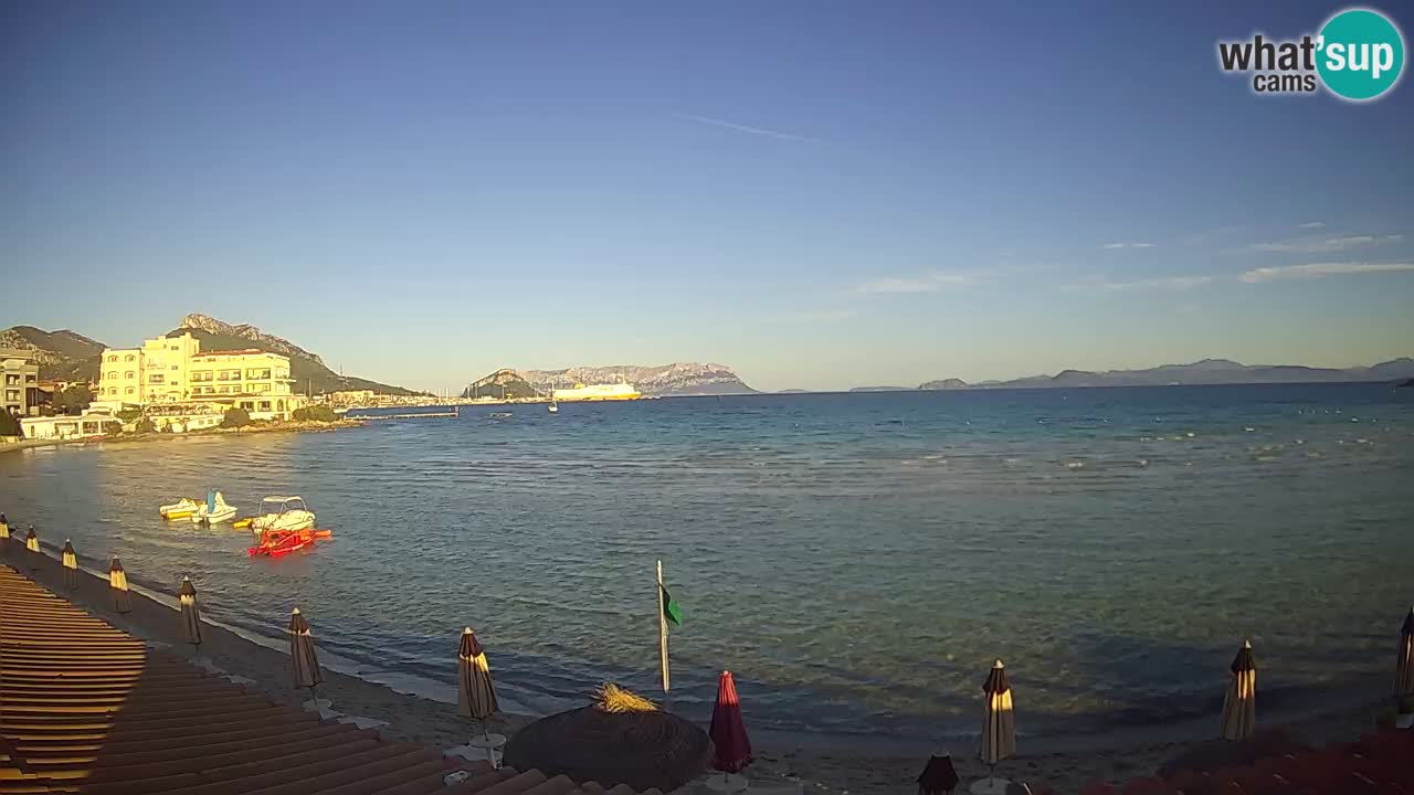 Webcam Terza Spiaggia Golfo Aranci – Vue en direct de la plage