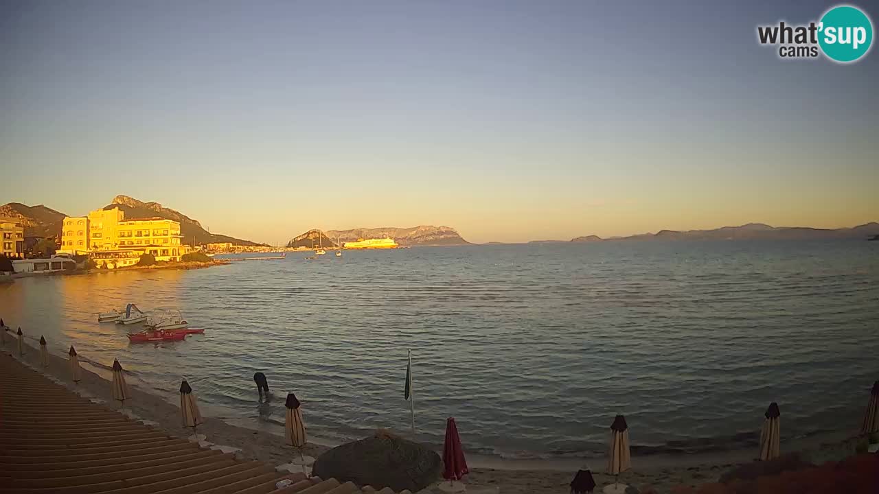 Webcam Terza Spiaggia Golfo Aranci – Vue en direct de la plage