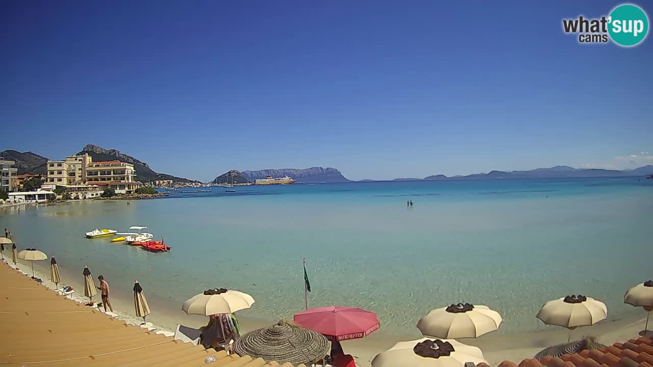 Webcam Terza Spiaggia Golfo Aranci – Vue en direct de la plage