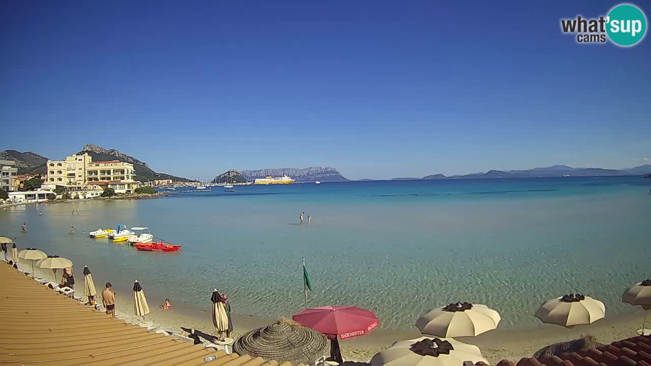 Webcam Terza Spiaggia Golfo Aranci – Vue en direct de la plage
