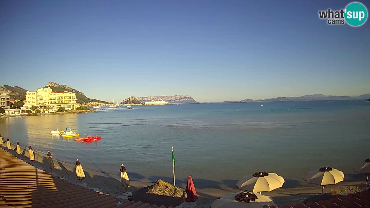 Webcam Terza Spiaggia Golfo Aranci – Liveblick auf den Strand
