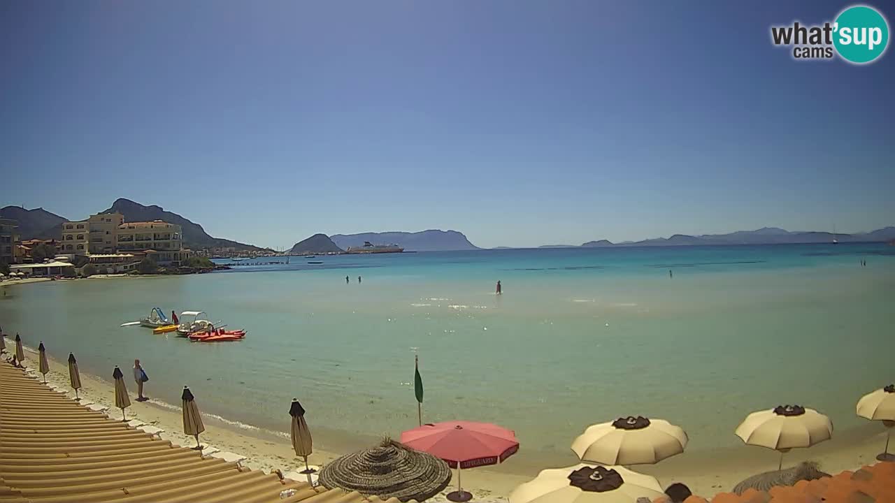 Webcam Terza Spiaggia Golfo Aranci – Vue en direct de la plage