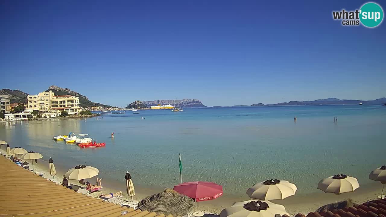 Webcam Terza Spiaggia Golfo Aranci – Vue en direct de la plage